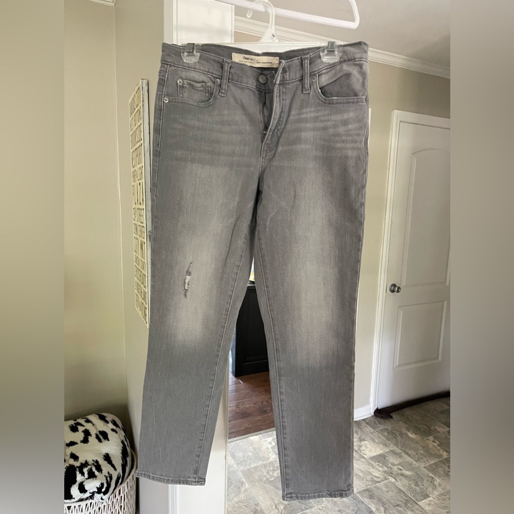 Gap Best Girlfriend Grey Wash Jeans